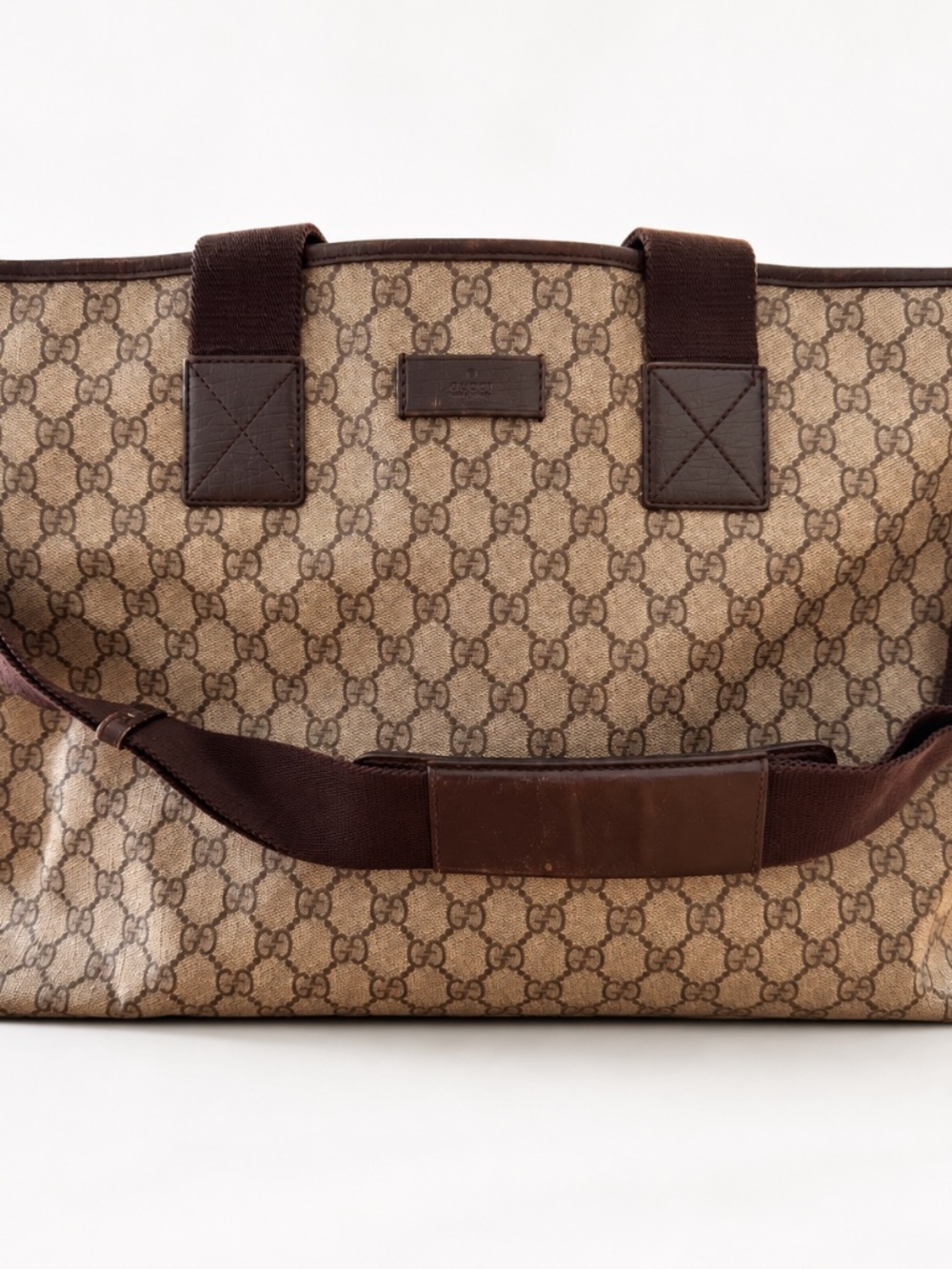 Gucci GG Supreme Monogram Diaper Messenger Bag + Dust Bag